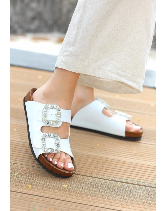 Nool Beyaz Cilt Kadın Terlik