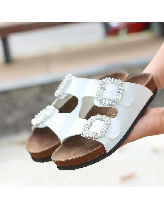 Nool Beyaz Cilt Kadın Terlik