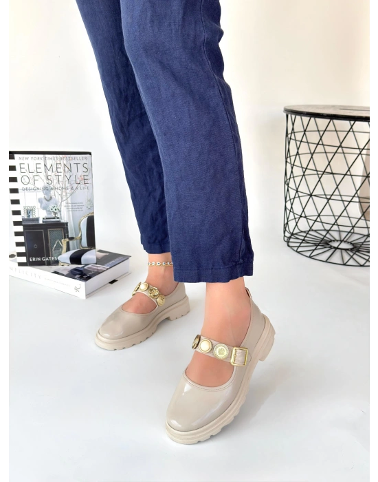 Okira Bej Rugan Oxford Ayakkabı