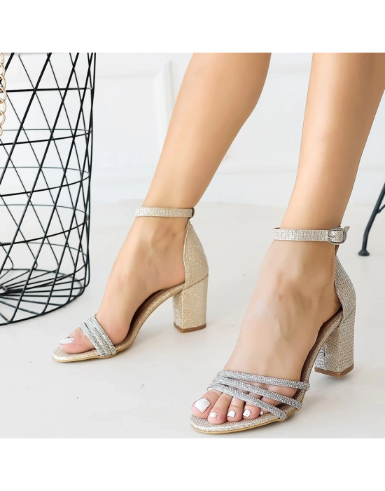 Ossu Vizon Saten Kadın Topuklu Ayakkabı