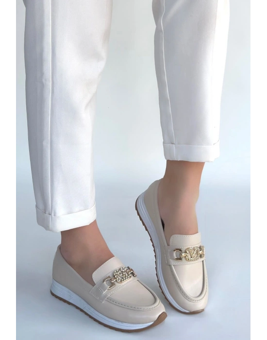 Otra Bej Cilt Babet Ayakkabı