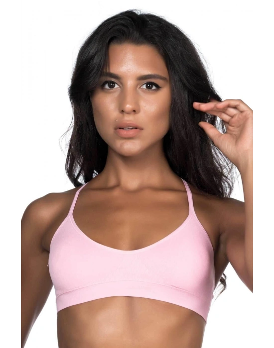 PEMBE MI Emay 4020 Pedli İnce Askılı Büstiyer