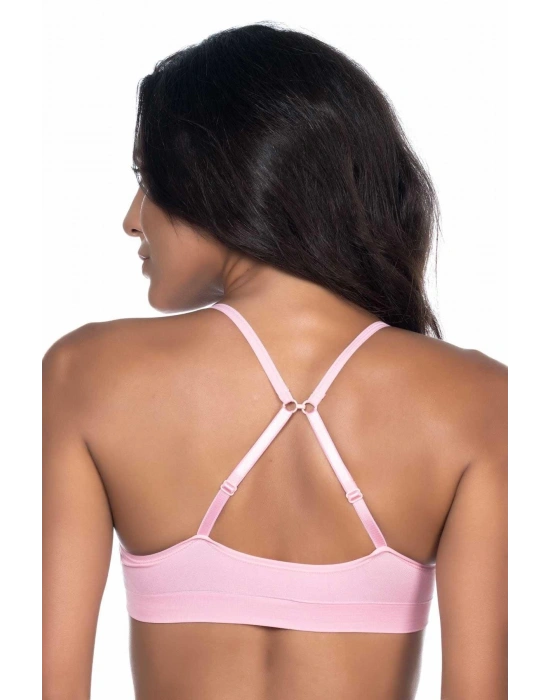 PEMBE MI Emay 4020 Pedli İnce Askılı Büstiyer