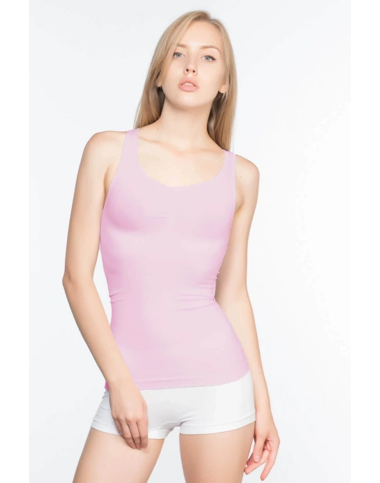 PEMBE MI Emay 5015 Kalın Askılı Atlet Korse