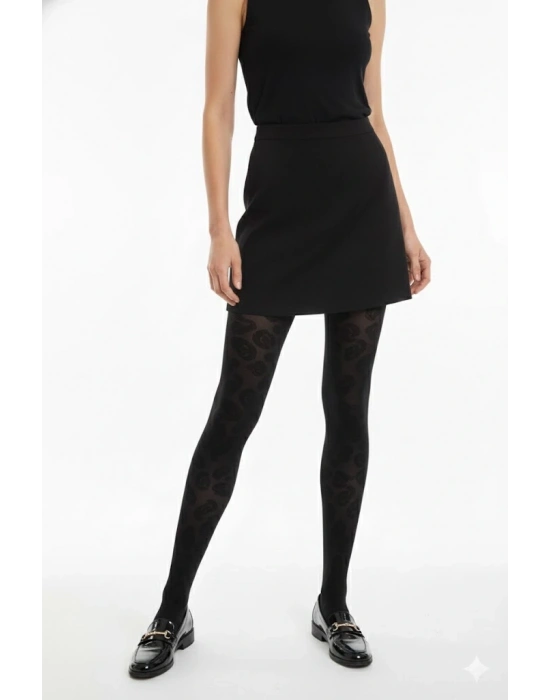 Penti Şal Desenli Kadın Külotlu Çorap