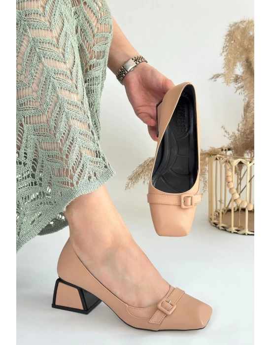 Pentio Nude Cilt Kadın Topuklu Ayakkabı