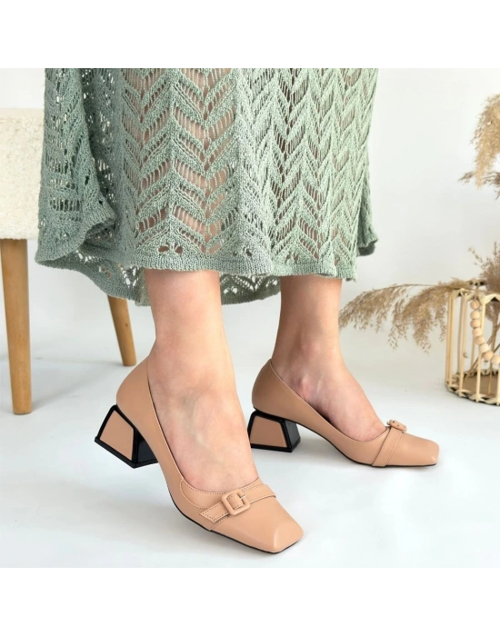 Pentio Nude Cilt Kadın Topuklu Ayakkabı