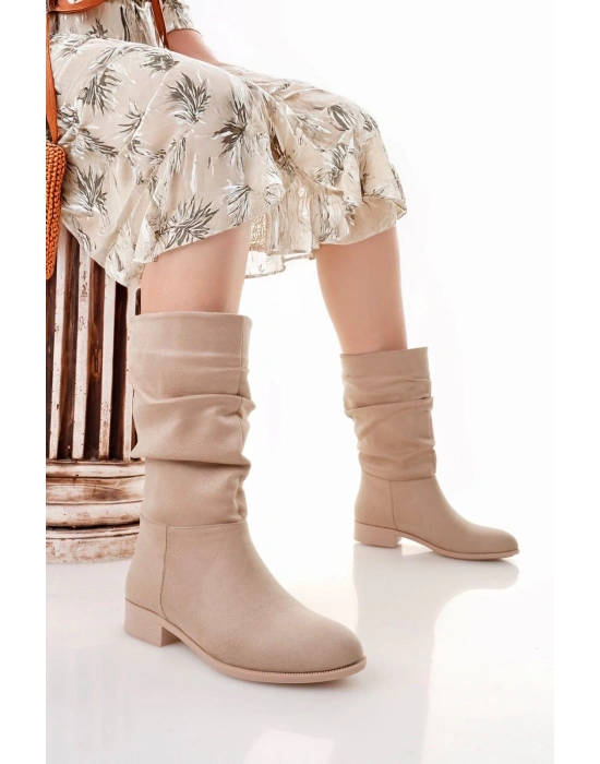 Plod Bej Süet Çizme