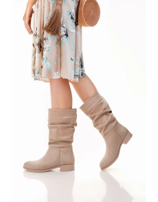 Plod Bej Süet Çizme