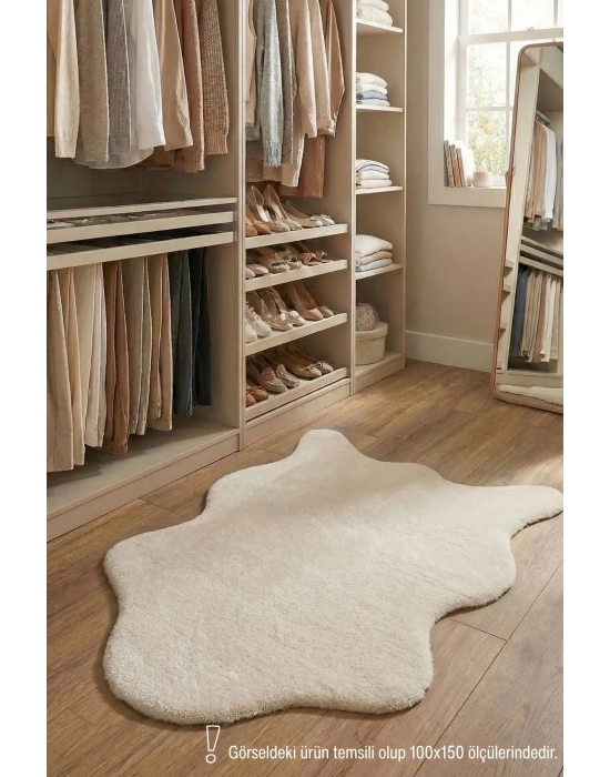 POLY Peluş Post Şeklinde Halı- Salon-Antre-Oturma Odası-Yumuşak-Kaymaz Taban-Yıkanabilir–Modern-Uygun Fiyat