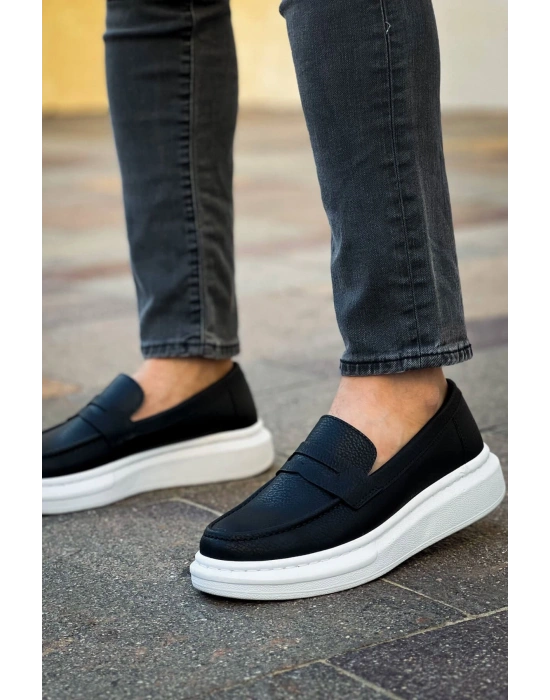Robert - RS615 Siyah  Erkek Loafer Ayakkabı SIYAH