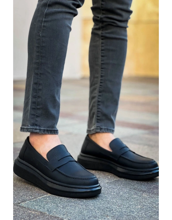 Robert - RS615 Siyah  Erkek Loafer Ayakkabı SIYAH ST