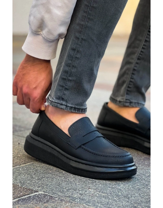 Robert - RS615 Siyah  Erkek Loafer Ayakkabı SIYAH ST