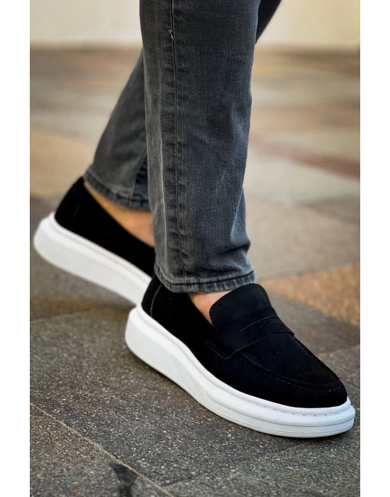 RS615 - Lüx Süet Erkek Ayakkabı SIYAH