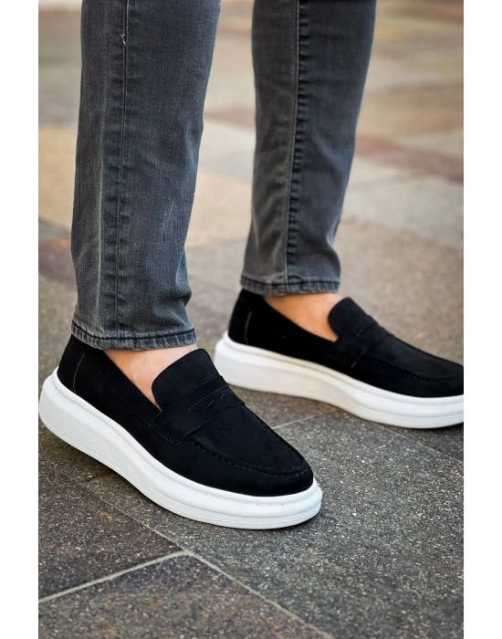 RS615 - Lüx Süet Erkek Ayakkabı SIYAH