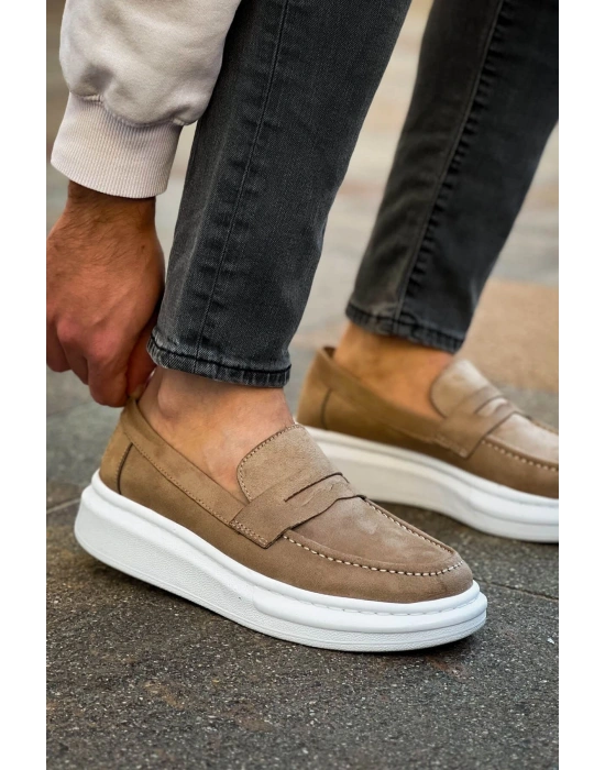 RS615 - Lüx Süet Erkek Ayakkabı VIZON