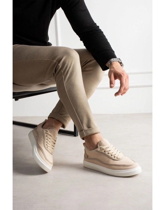 RS625 - Keten Erkek Spor Ayakkabı BEJ/BEJ