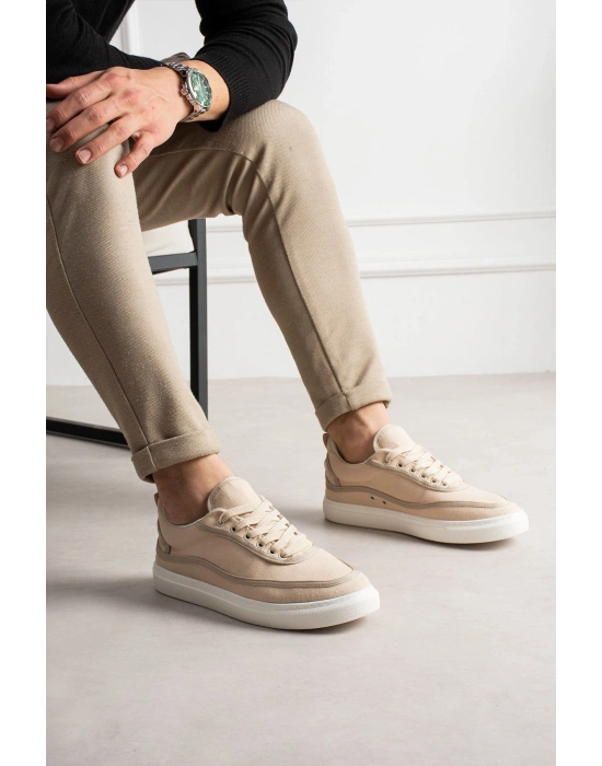 RS625 - Keten Erkek Spor Ayakkabı BEJ/BEJ