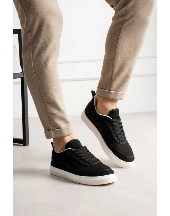 RS625 - Keten Erkek Spor Ayakkabı SIYAH/SIYAH