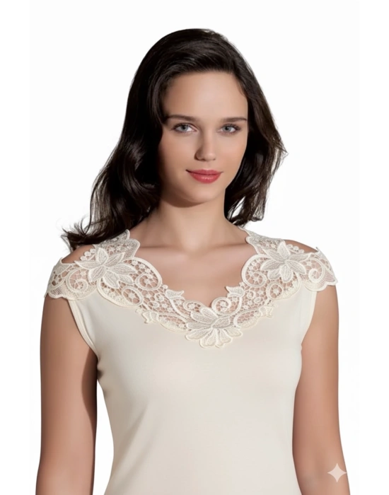 Şahinler Arkası Güpürlü Atlet B396