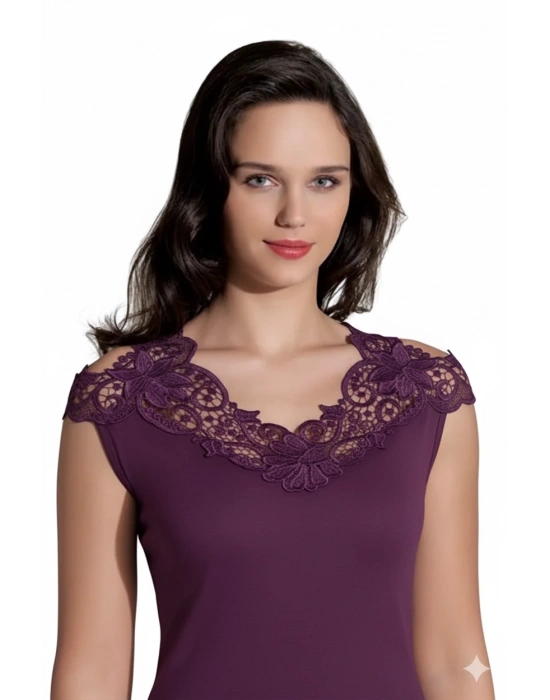 Şahinler Arkası Güpürlü Atlet B396