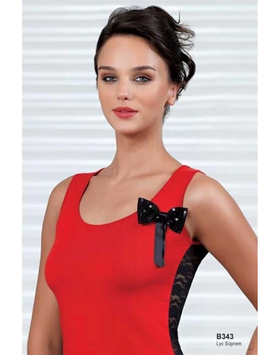 Şahinler Bayan Arkası Tüllü Atlet B343