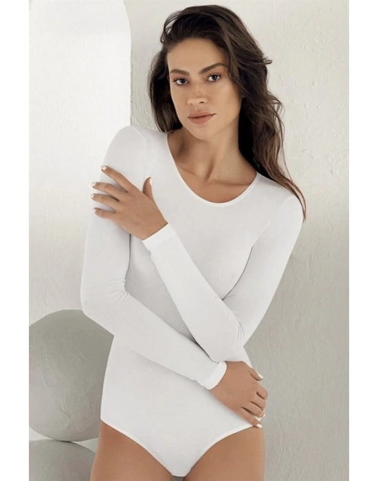 Şahinler Uzun Kollu Bisiklet Yaka Çıtçıtlı Body B866