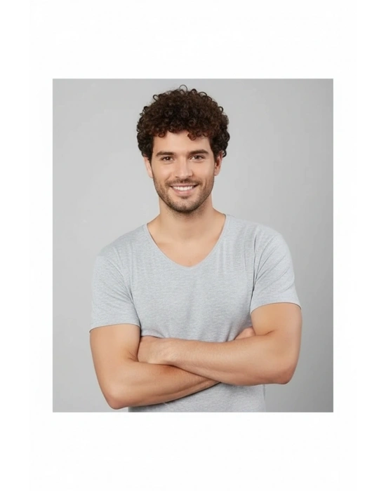 şahinler v yaka licralı kollu atlet