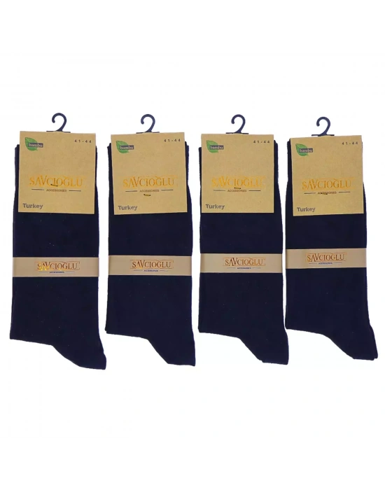 Savcıoğlu Bambu Erkek Çorap 12 Adet Gri, Füme , Siyah Renk