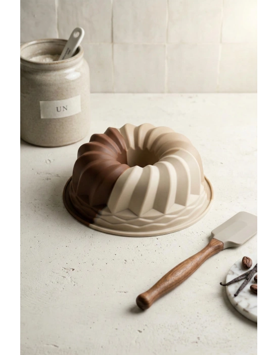 Silikon Dilimli Kek Kalıbı & Yapışmaz Isıya Dayanıklı Kek Pişirme Gereci (16 cm)