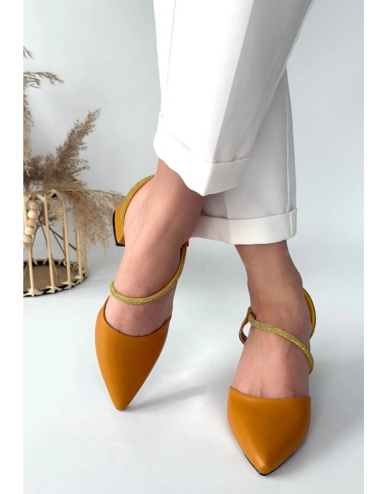 Sista Hardal Cilt Kadın Topuklu Ayakkabı