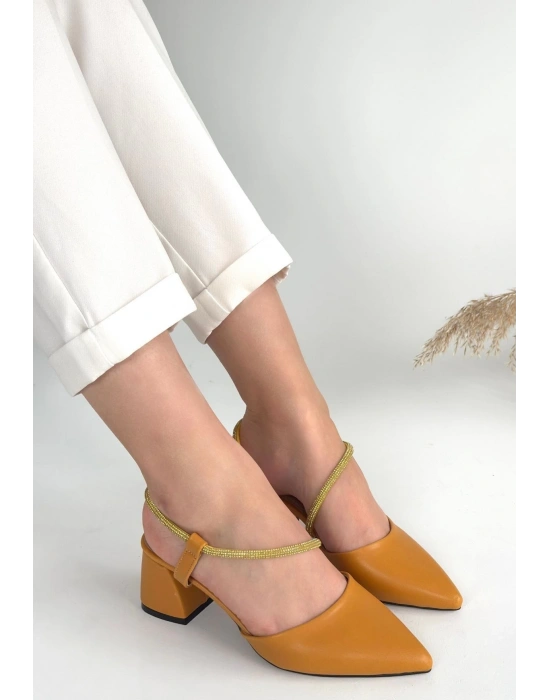 Sista Hardal Cilt Kadın Topuklu Ayakkabı