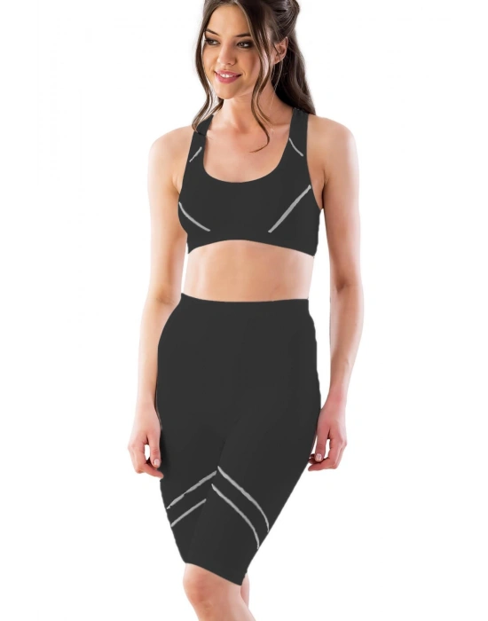 SİYAH-GRİ MI Emay 3850 Soft Büstiyer Takım