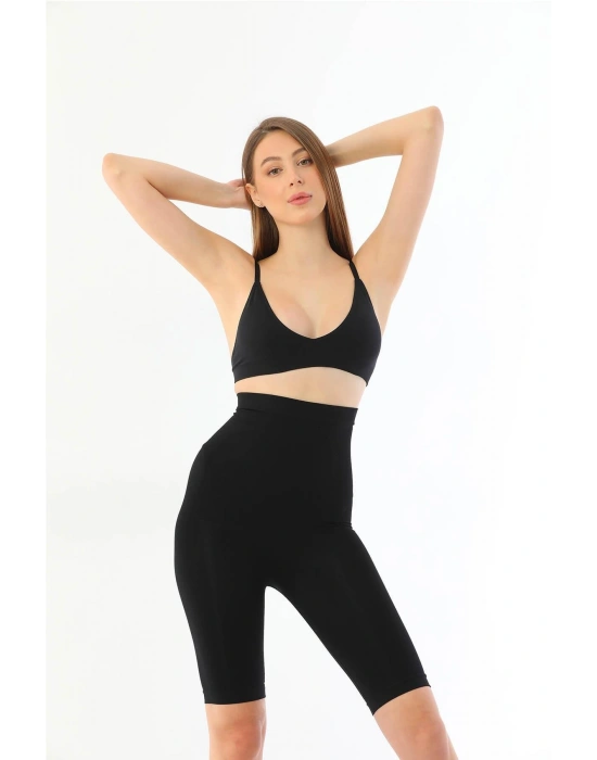 SİYAH MI 2037 Yüksek Bel Uzun Paçalı Özel Korse