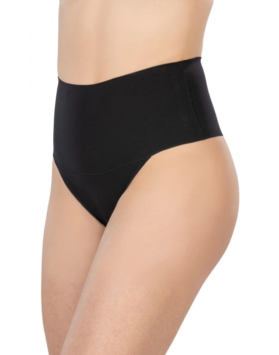 SİYAH MI 2806 Lazer Kesim Yüksek Bel İz Yapmaz String