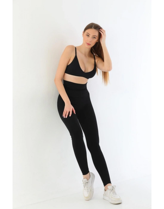 SİYAH MI 3904 Göğüs Altı Yüksek Bel Toparlayıcı Tayt