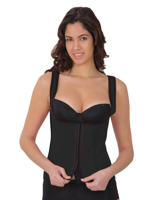 SİYAH MI 9173 Agraflı Göğsü Açık Atlet Korse