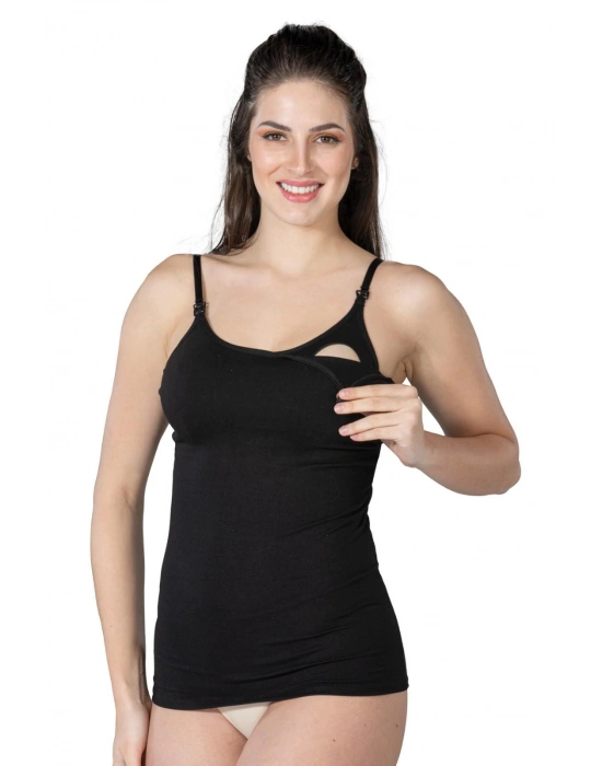 SİYAH MI Emay 1414 Modal Cotton Emzirme Atlet