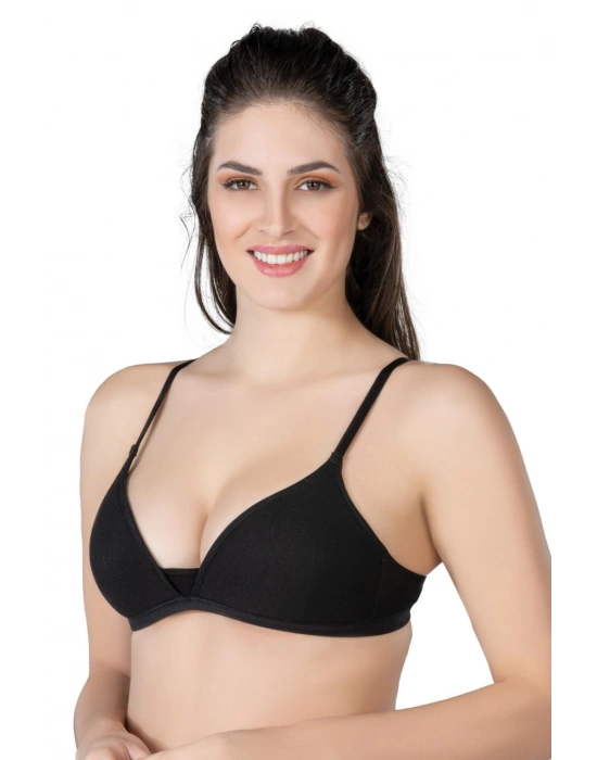 SİYAH MI Emay 1417 Modal Cotton Kaplı Sütyen