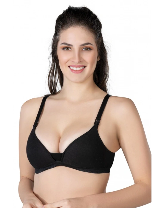 SİYAH MI Emay 1422 Modal Cotton Kaplı Emzirme Sütyen