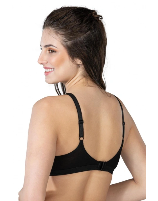 SİYAH MI Emay 1422 Modal Cotton Kaplı Emzirme Sütyen