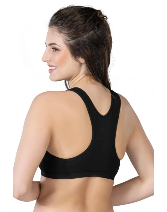 SİYAH MI Emay 1424 Modal Cotton Sporcu Büstiyer