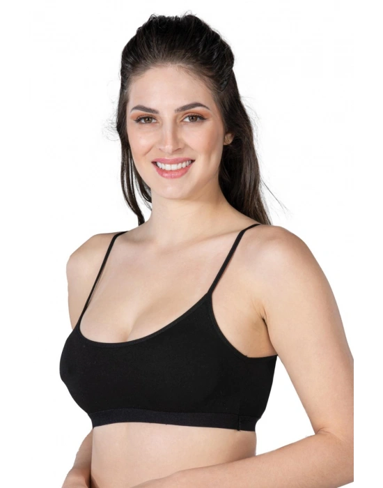 SİYAH MI Emay 1425 Modal Cotton Pedli Büstiyer