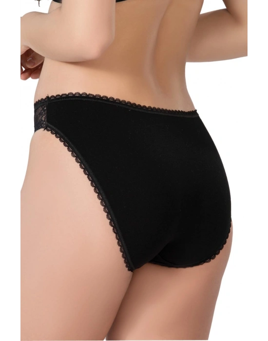 SİYAH MI Emay 1444 Modal Cotton Dantelli Külot