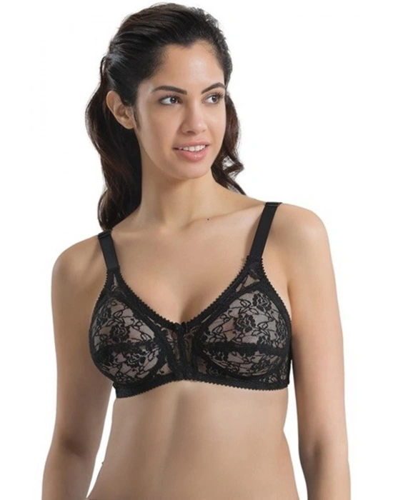 SİYAH MI Emay 145 C Dantelli Toparlayıcı Sütyen