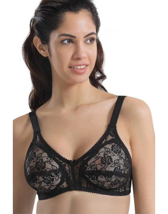 SİYAH MI Emay 145 D Dantelli Toparlayıcı Sütyen