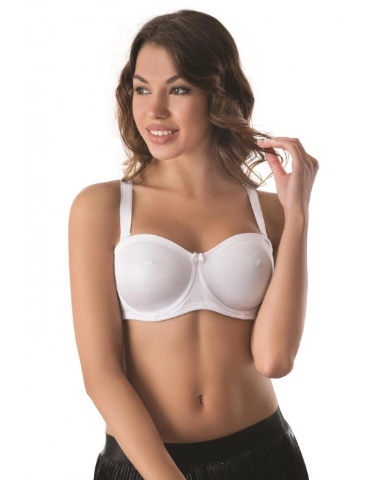 SİYAH MI Emay 159 B Balenli Straplez Toparlayıcı Sütyen