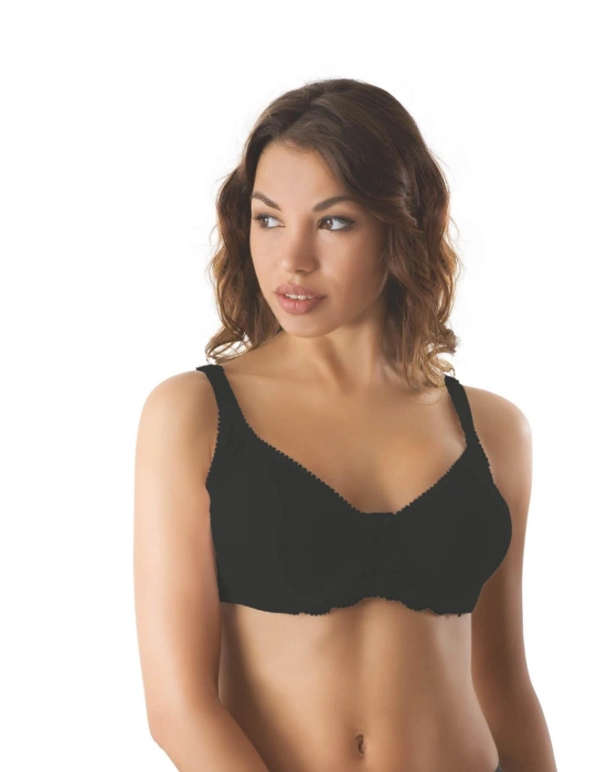 SİYAH MI Emay 164 C Balenli Dantelli Sütyen