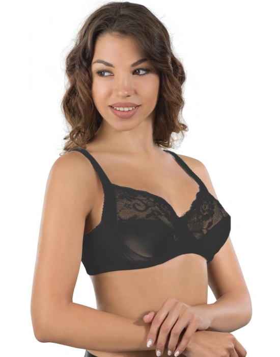 SİYAH MI Emay 165 C Balenli Toparlayıcı Sütyen