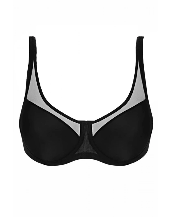 SİYAH MI Emay 167C Pedli Tül Toparlayıcı Sütyen